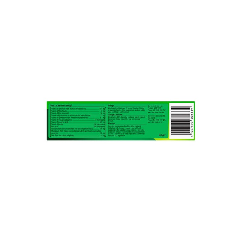 Berocca Energy Orange Effervescent Tablets 15 Pack