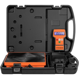 VIVOHOME 220 LBS High Precision Electronic Digital Refrigerant Charging Weight Scale with Case for HVAC A/C, Orange