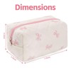 Floral Makeup Bag,Floral Quilted Make Up Bag,Large Cosmetic Bag,Fashionable Travel