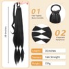 BOBIYA Long Braided Ponytail Extension 30 Inch Pre stretched Braiding