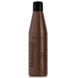 Salerm Color Shampoo Para Cabello Castaño 250ml - Shampoo Matizador Con Pigmentos - Reflejos Cálidos - Para Uso Frecuente