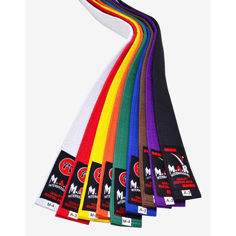 MAR | White Martial Arts Belt, Brazilian Jiu-Jitsu Ranking Belt