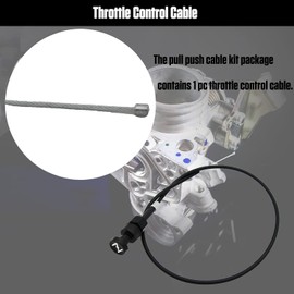 Autory Motorcycle Push Pull Choke Control Cable, Choke Throttle Cable ATV Carburetor Choke Cable Damper Line Wire Compatible for Yamaha PW50 50PY Honda Suzuki Motorcycle Pit Dirt Bike