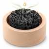 Passive Essential Oil Diffuser Lava Rock with Wood Base