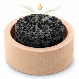 Passive Essential Oil Diffuser Lava Rock with Wood Base