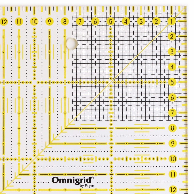 Prym PRM611306 Omni-Grid Ruler, 5.9 x 5.9 inches (15 x