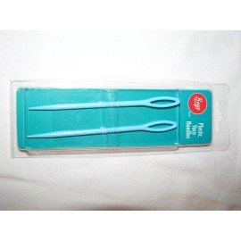 Boye NEW BOYE Two Pack Blue Plastic Yarn Large Hole Needles 3-3/4" Long