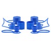 MEASUREMAN Blue Dust Caps Plugs for 1/2" Flat Face Hydraulic