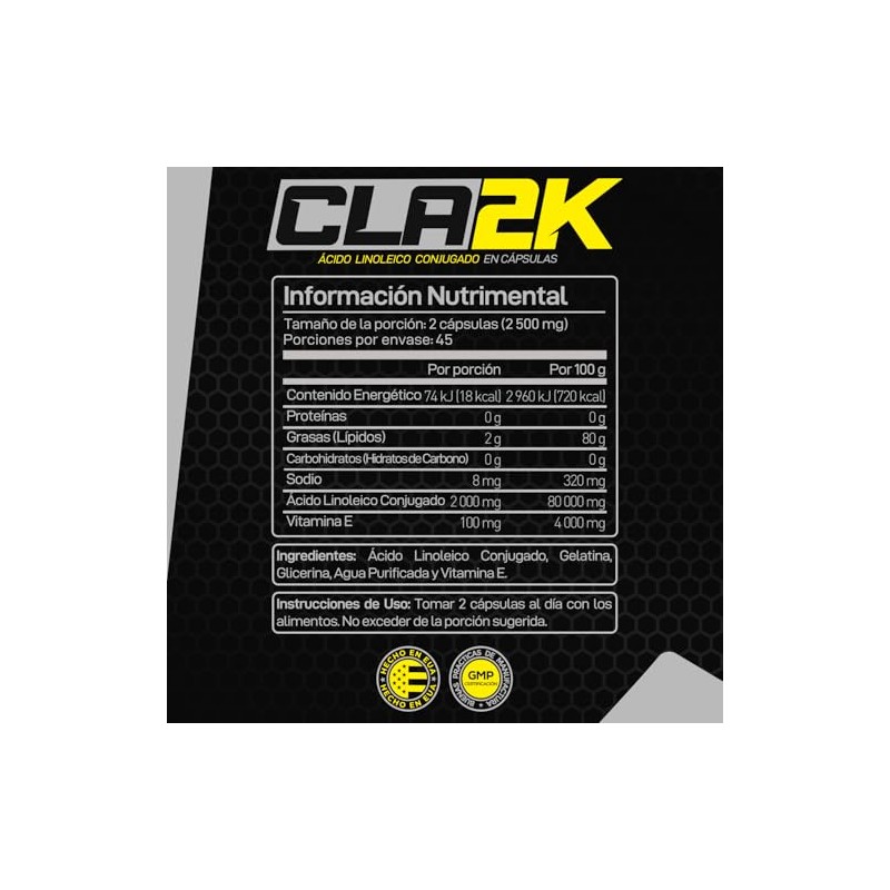 Forzagen | Suplemento Alimenticio CLA-2K | 2 g de Ácido