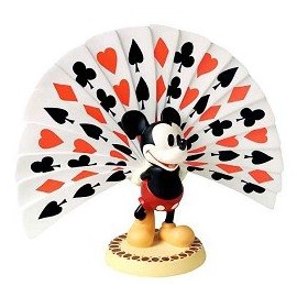 WDCC Thru The Mirror Mickey Mouse Playing Card Plumage