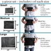 Set of 3 Fireproof Zipper Bags, Includes Large 15"x11", Medium