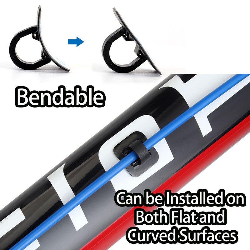 Bicycle Cable Clips Mountain Bike C Clips Cable Tidy for