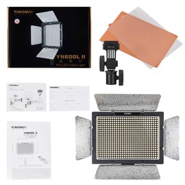 Yongnuo YN600L II LED Panel Video Light, with Adjustable Color Temperature 3200K-5600K, Compatible with DSLR Cameras and Camcorders