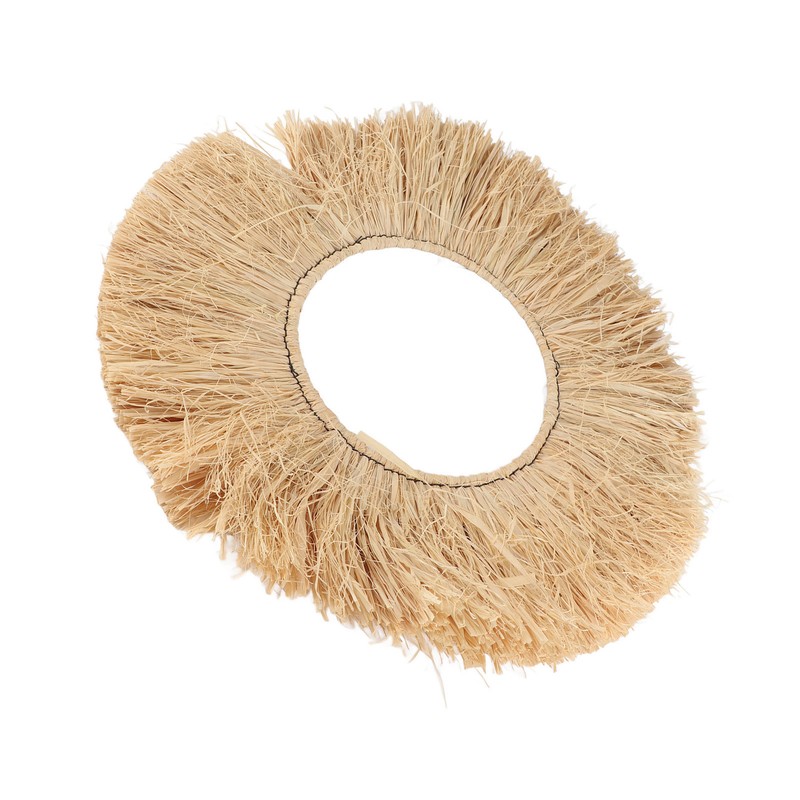 Raffia Wall Decor Portable Textured Appearance Wall Hanging Environmental Friendly