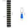 Terminal Block,2 Pack 12 Circuits 20-30A 200v-450v Dual Row Screw