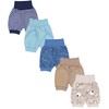 TupTam Unisex Baby Summer Shorts Cotton Pack of 5, Dark