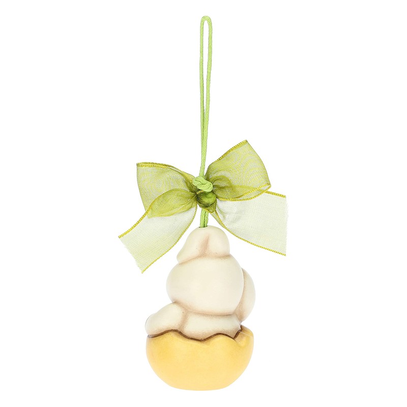 THUN Easter 2023, Easter Bunny with Ceramic Egg, Hand-Decorated, Easter