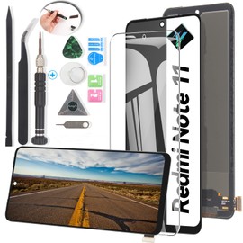 YWLRONG Screen Replacement for Xiaomi Redmi Note 11 2201117TG/2201117TI/2201117TY/2201117TL LCD Display Touch Screen Digitizer Assembly with Kit