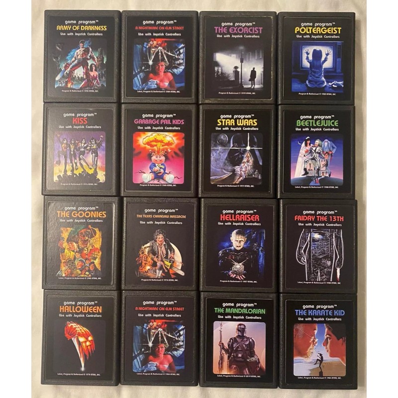 Custom Atari 2600 Beetlejuice Video Game Cartridge Label