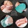 Guante exfoliante de silicona, exfoliante corporal higiénico con ganchos de