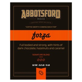 Abbotsford Road - Specialty Coffee Variety Pack, Espresso Gourmet Roasted Coffee Beans, Ideal for Cold Brew, Drip, Aeropress, Pour Over or Percolator, Includes Two 12oz Bags (Forza | Dolce, Whole Bean)