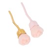2pcs Nail Dust Remover Pink Rose Nail Powder Cleaning Brush
