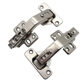 2 Pack Kitchen Cabinet Hinges, 135 Degree Kitchen Door Hinges Compatible with Corner Cupboard，Full Overlay Face Frame Concealed Corner Cabinet Hardware