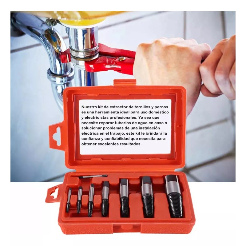 Generic 8 Piezas Rotas Dañadas Tubo De Agua Extractor Extractor