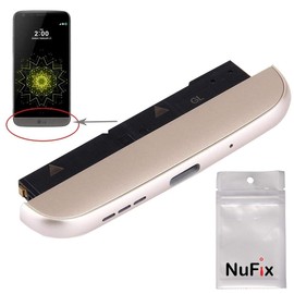 NuFix Replacement for LG G5 Charging Module Loudspeaker Microphone Bottom Part Cover assenbly Charging Unit USB for LG G5 H831 H850 H820 H830 VS987 LS992 US992 Gold