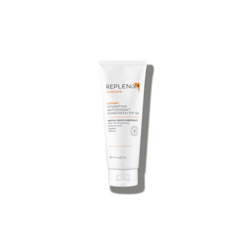Protector solar facial hidratante y antioxidante Replenix SPF 50 plus,