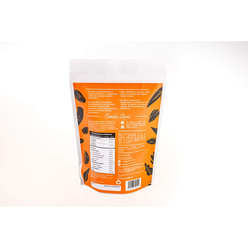 Bebida Vegana de Alpiste - Amaranto y Curcuma 250 Grs