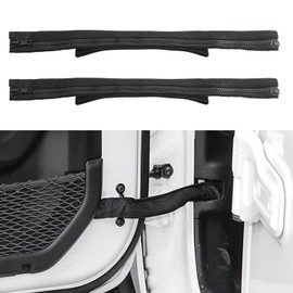 Zekrom Door Limiting Straps for Jeep Wrangler JK JL 2/4 Door 2007-2018 Interior Accessories Door Straps Heavy Duty Strong Door Limit Check Strap with Zipper