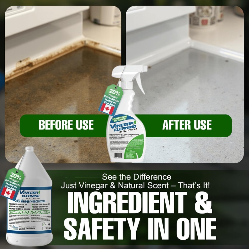 Eco Solutions Vinegar Cleaning Solution - all purpose household cleaner,