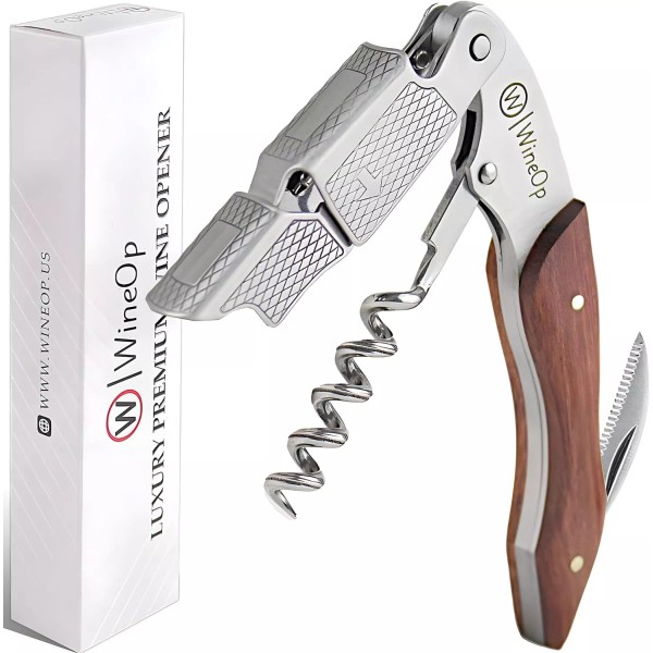 Wineop Professional Wine Opener Luxury Double Hinged Waiter's Corkscrew Wine