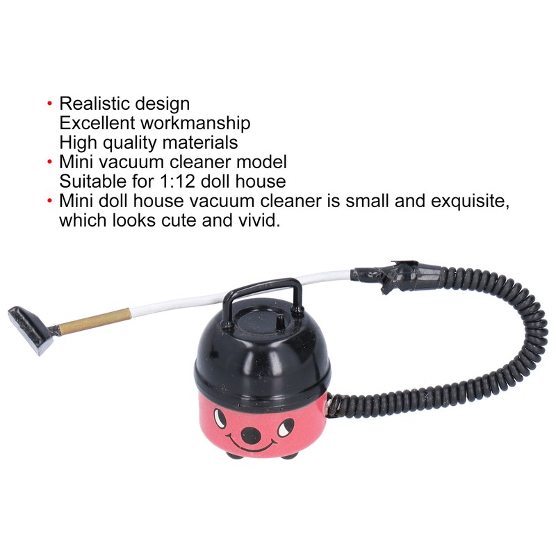 Miniature Dollhouse Vacuum Cleaner Model Mini Dollhouse Pretend Play Toys