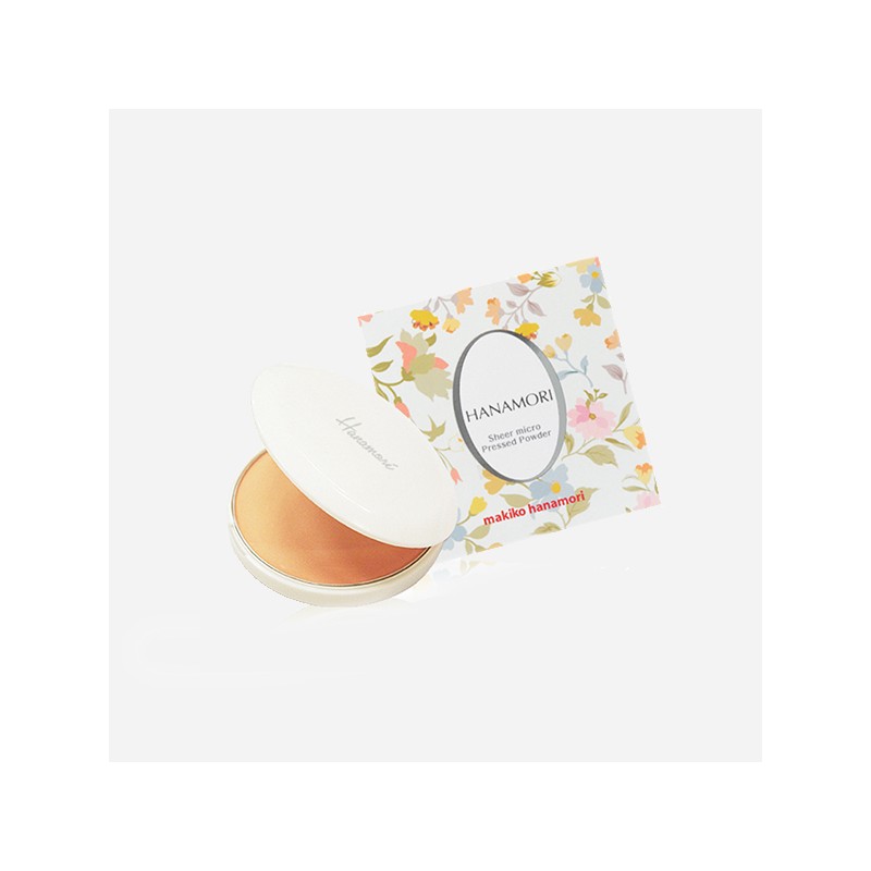 Hanamori Sheer Micro Pressed Powder 12g Original Ultrafine Powder Pact