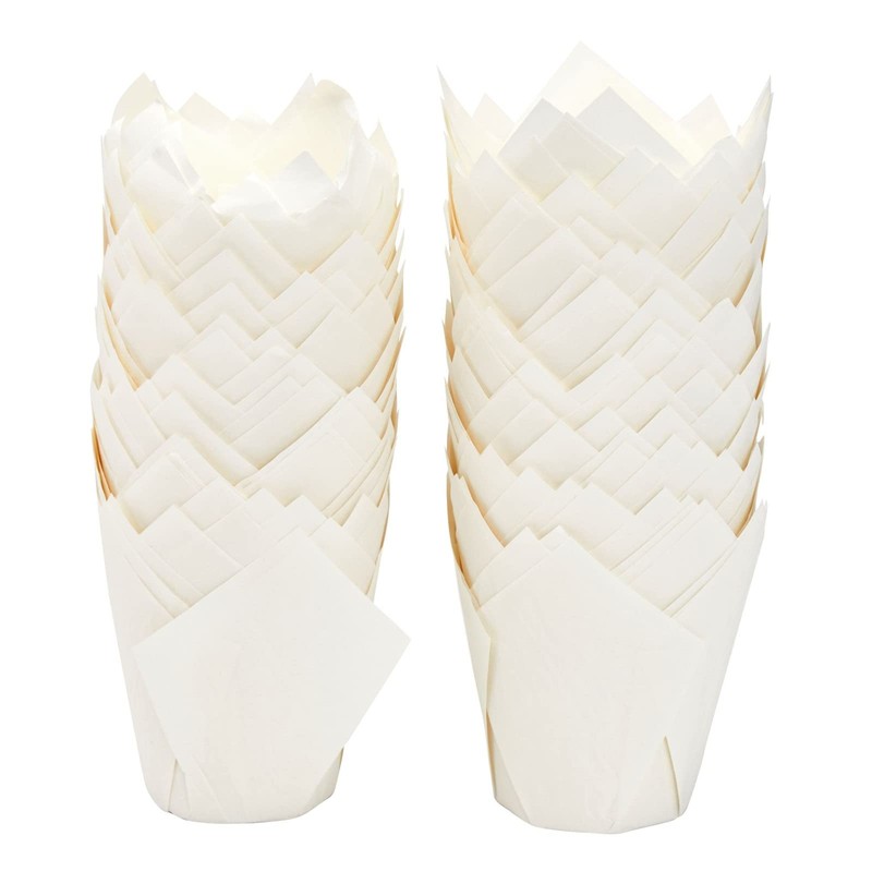 Juvale Cupcake Liners Tulip 100-Piece - Bulk Decorative Paper Cupcake