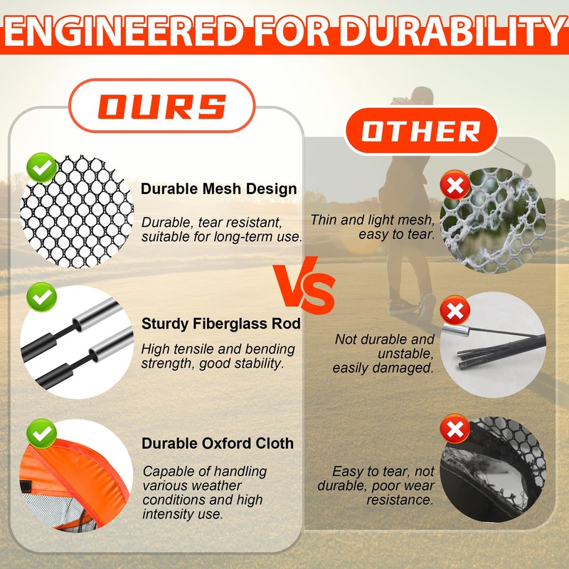 CATCHLUCK Golf Chipping Net Golf Practice Net Pop Up Golf