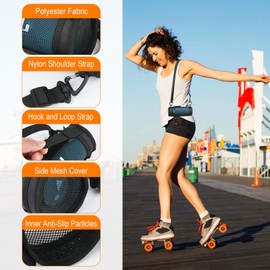 TXEsign Travel Carrying Strap Case Cover Compatible with JBL Flip 6 Portable Bluetooth Speaker Two Sides Mesh Covers Protective Cover Case with Shoulder Strap for JBL Flip 6