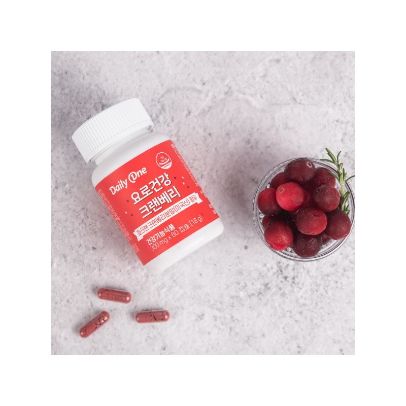 Daily One Urinary Tract Health Cranberry 300mg / 데일리원 요로건강