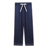 Joyaria Ladies Button Down Pajama/Pj Set Post Labor/Baby/Delivery/Partum(Navy Polka Dot,