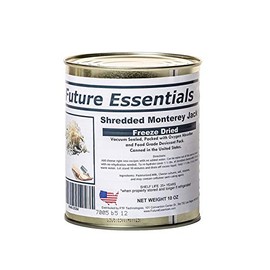 Future Essentials Freeze Dried Shredded Monterey Jack Cheese 25 Year Shelf Life 10 Oz Can