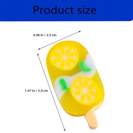 Coehaopike 8pcs Ice Cream Erasers Funny 3D Fruit Popsicle Erasers Colorful Jelly Erasers for Kids Student School Office Supplies