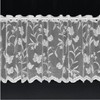 Nancy's Linens Meadow Lace Cafe Net Curtains White in 12",18"