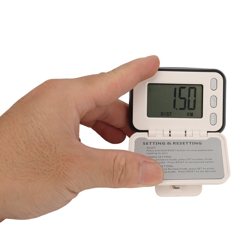 Simple Walking Pedometer 3D Step Counter with Clip for Men