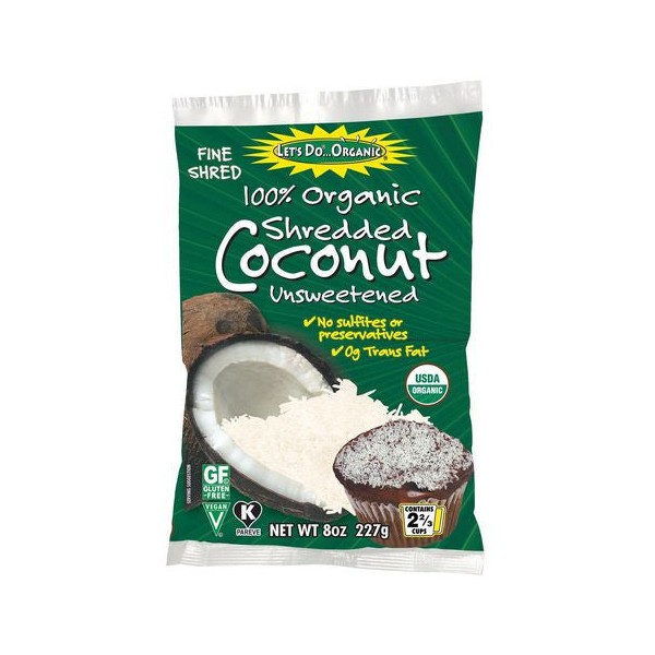 Lets Do Organic Let's Do Organic Gluten Free Finely Shredded Unsweetened Coconut 250g