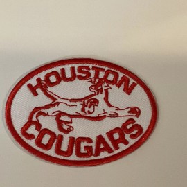 Unbranded UH University of Houston Cougars vintage embroidered iron-on patch 3” x 2”
