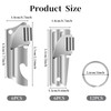 12 Pieces P38 Can Opener Military with Key Rings Stainless
