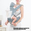 Adjustable Baby Carrier Breathable Newborns Toddlers Ergonomic Thickening HipseatCyan