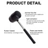 Utoolmart 20 Ounce Rubber Mallet Hammer 65mm Diameter with Anti-Slip
